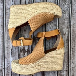 Marc Fisher Annie Espadrille Platform Wedge 9